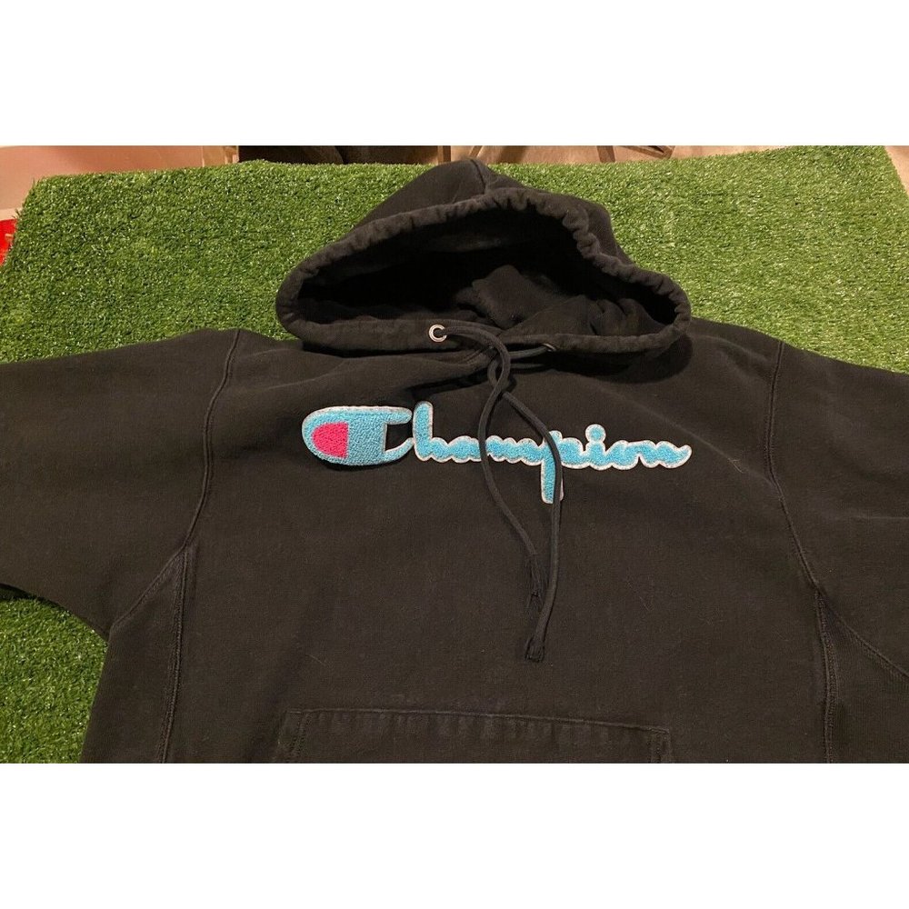 Champion Reverse Weave Spell Out Script Hoodie Sw… - image 4